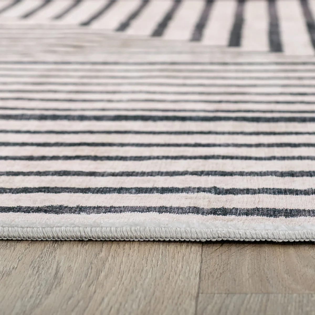 Distressed Bohemian Stripes Washable Non Slip Area Rug - Image 4