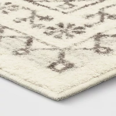Distressed Persian Accent Rug Cream - Image 4