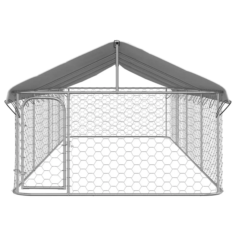 Dog Pen Pet Crate Kennel Playpen House with Roof - Image 3