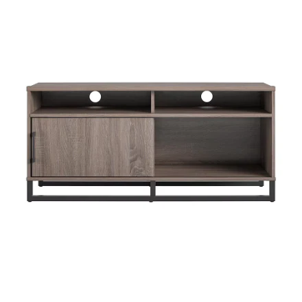 Home TV Stand Weathered Gray Oak - Image 3