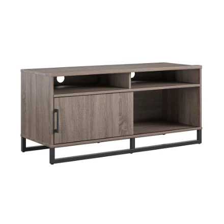 Home TV Stand Weathered Gray Oak - Image 5