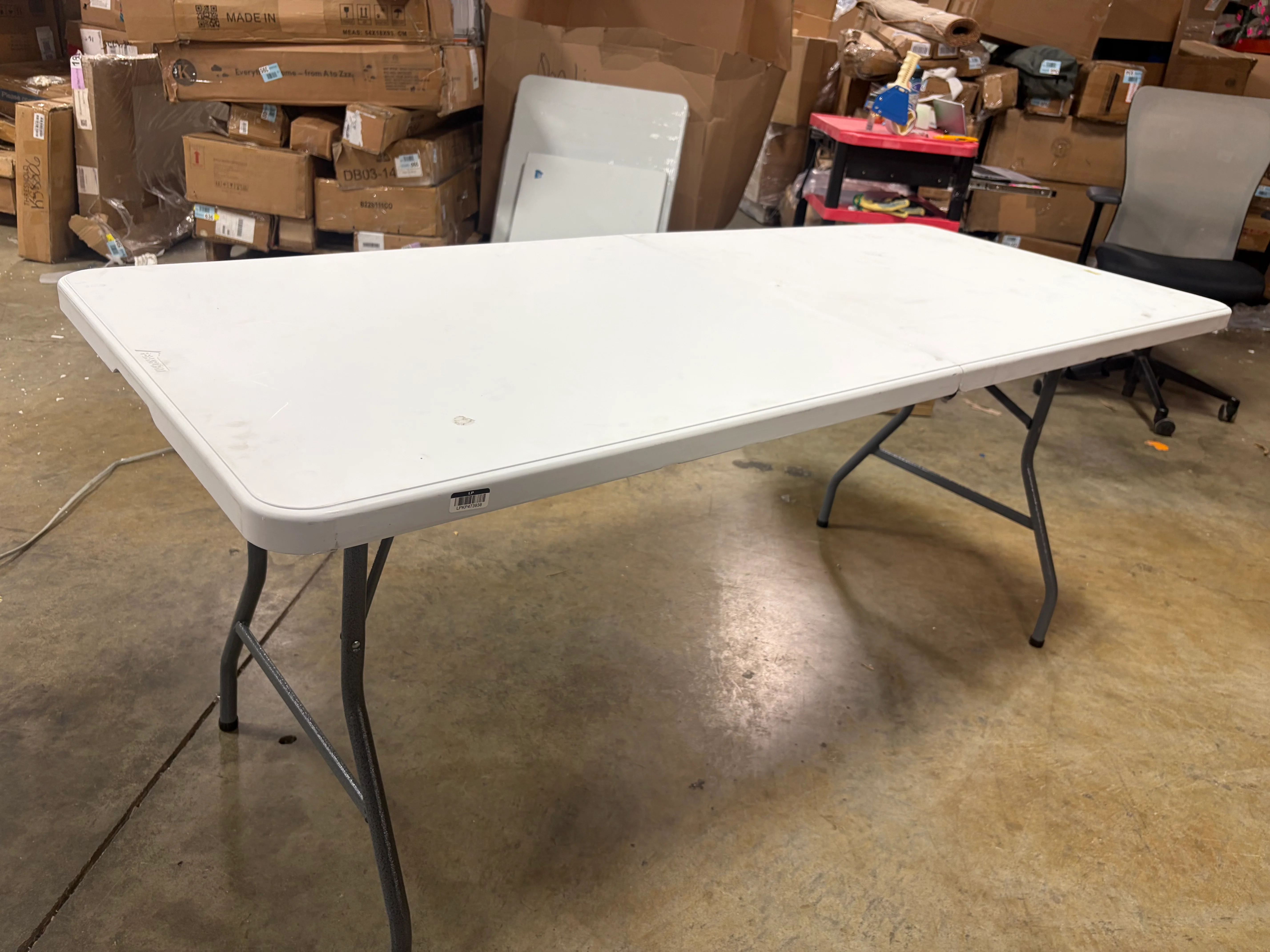 Dorm Folding Banquet Table Off White - Image 11