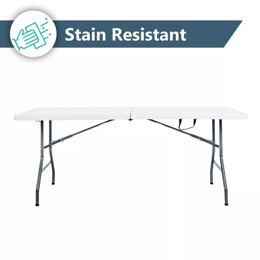 Dorm Folding Banquet Table Off White - Image 3
