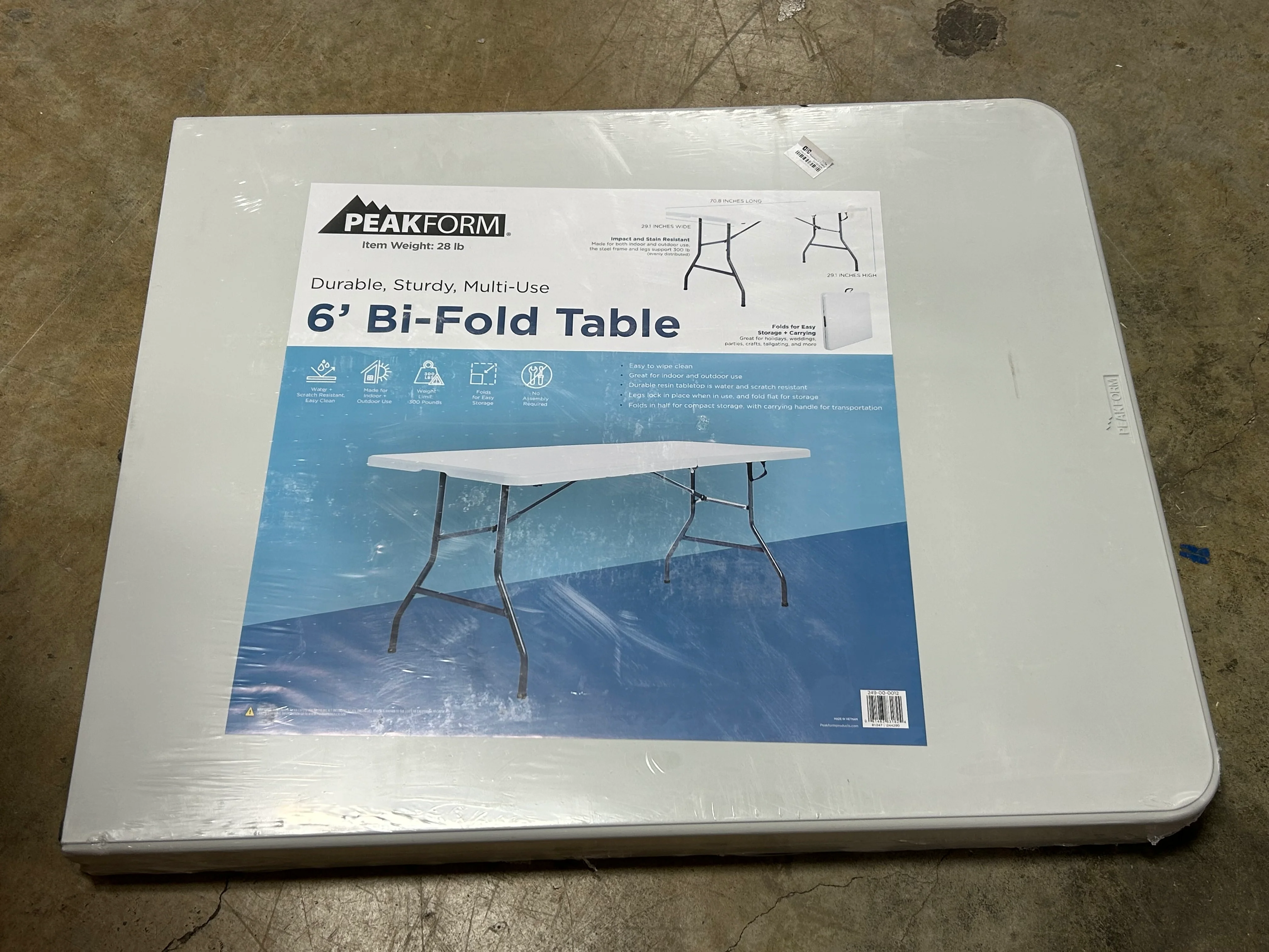 Dorm Folding Banquet Table Off White - Image 6
