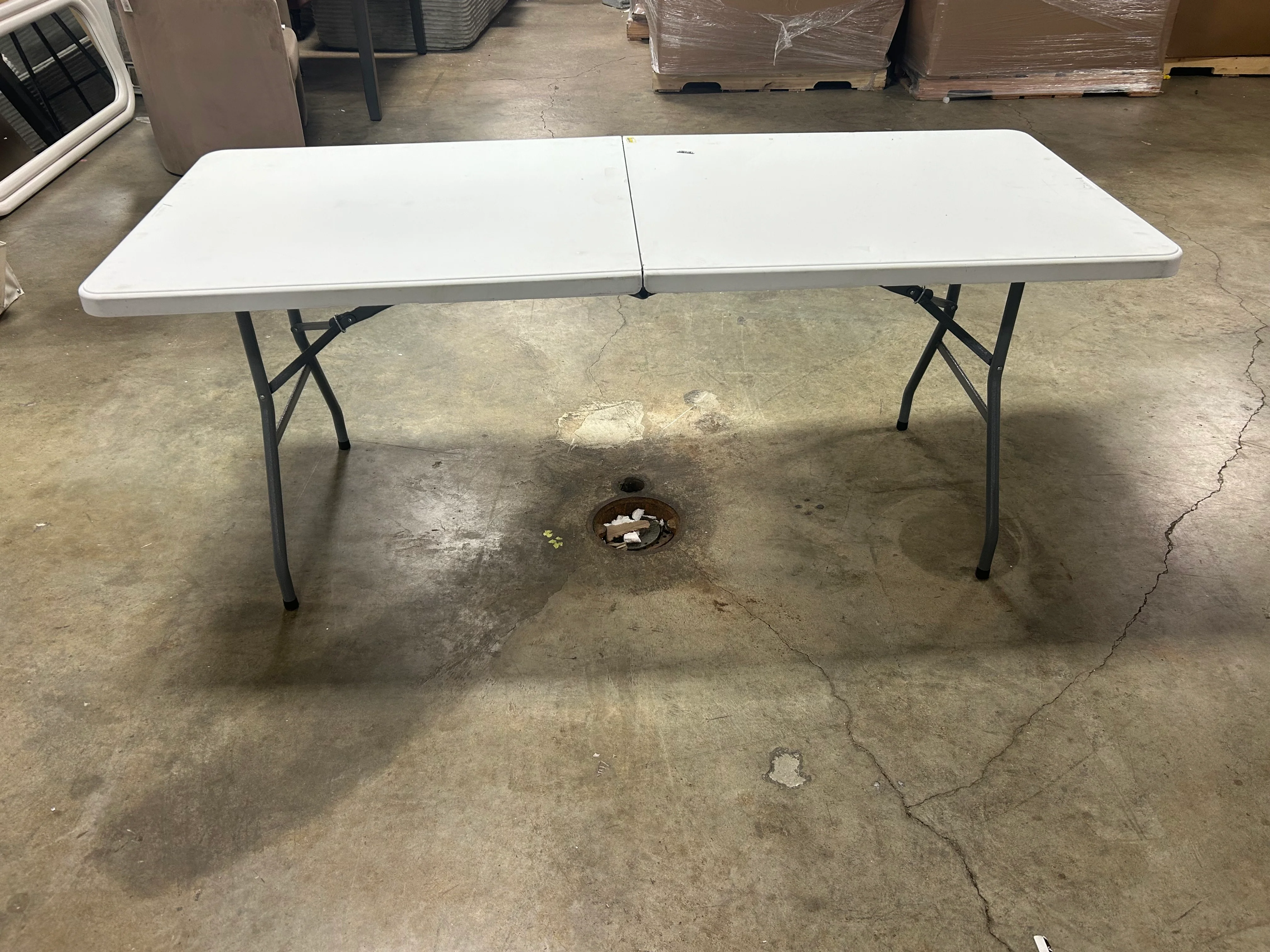 Dorm Folding Banquet Table Off White - Image 7