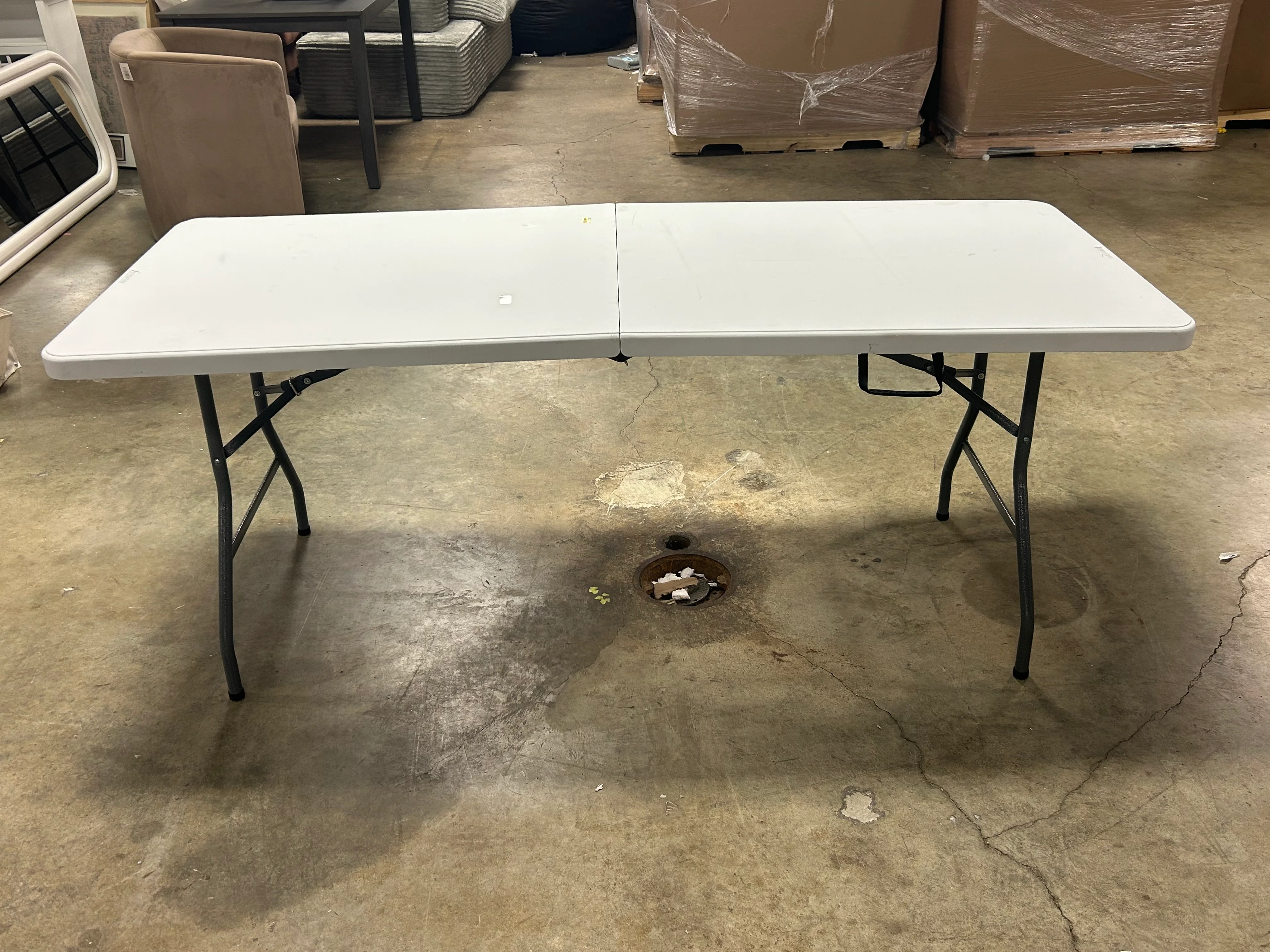 Dorm Folding Banquet Table Off White - Image 8