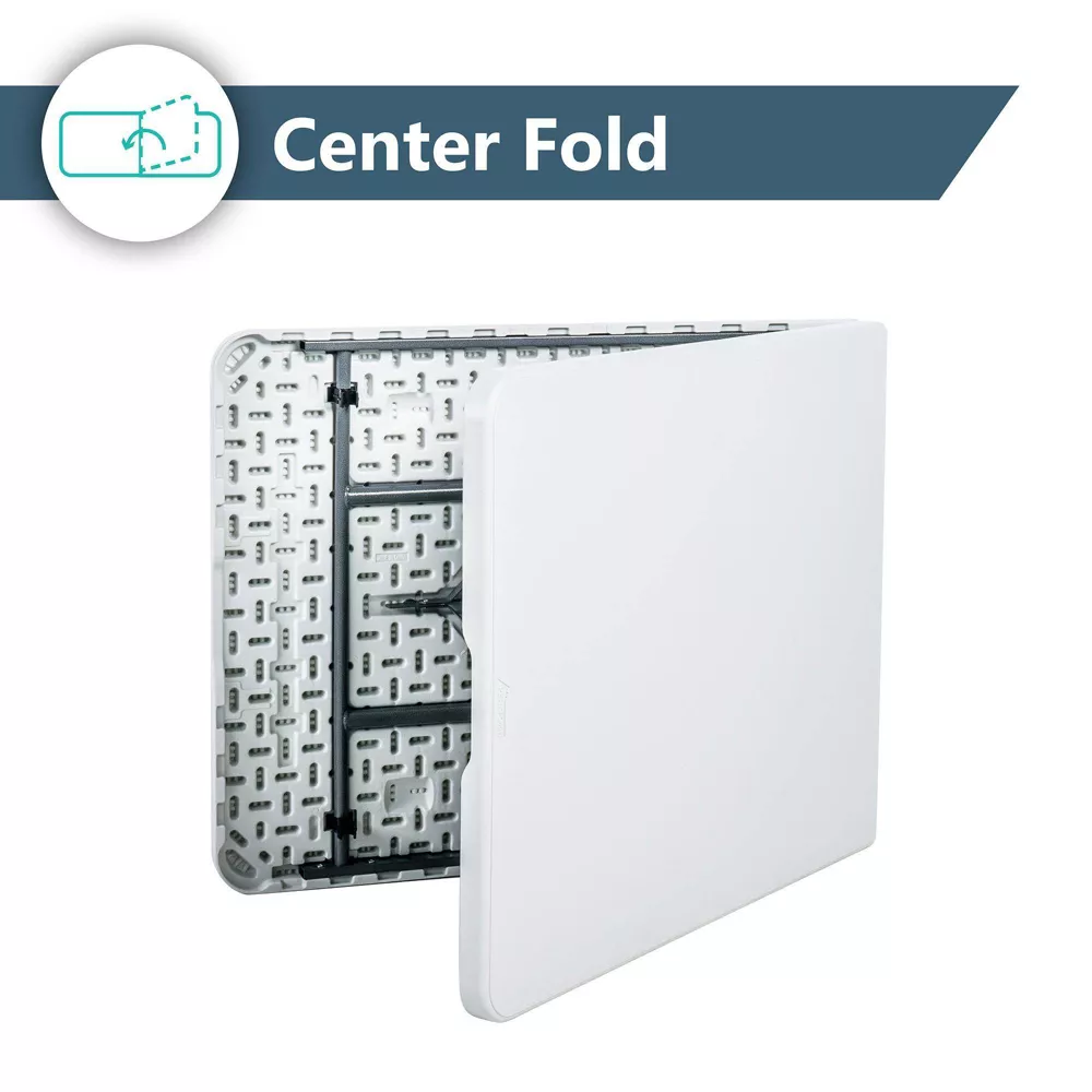 Dorm Folding Banquet Table Off White - Image 4