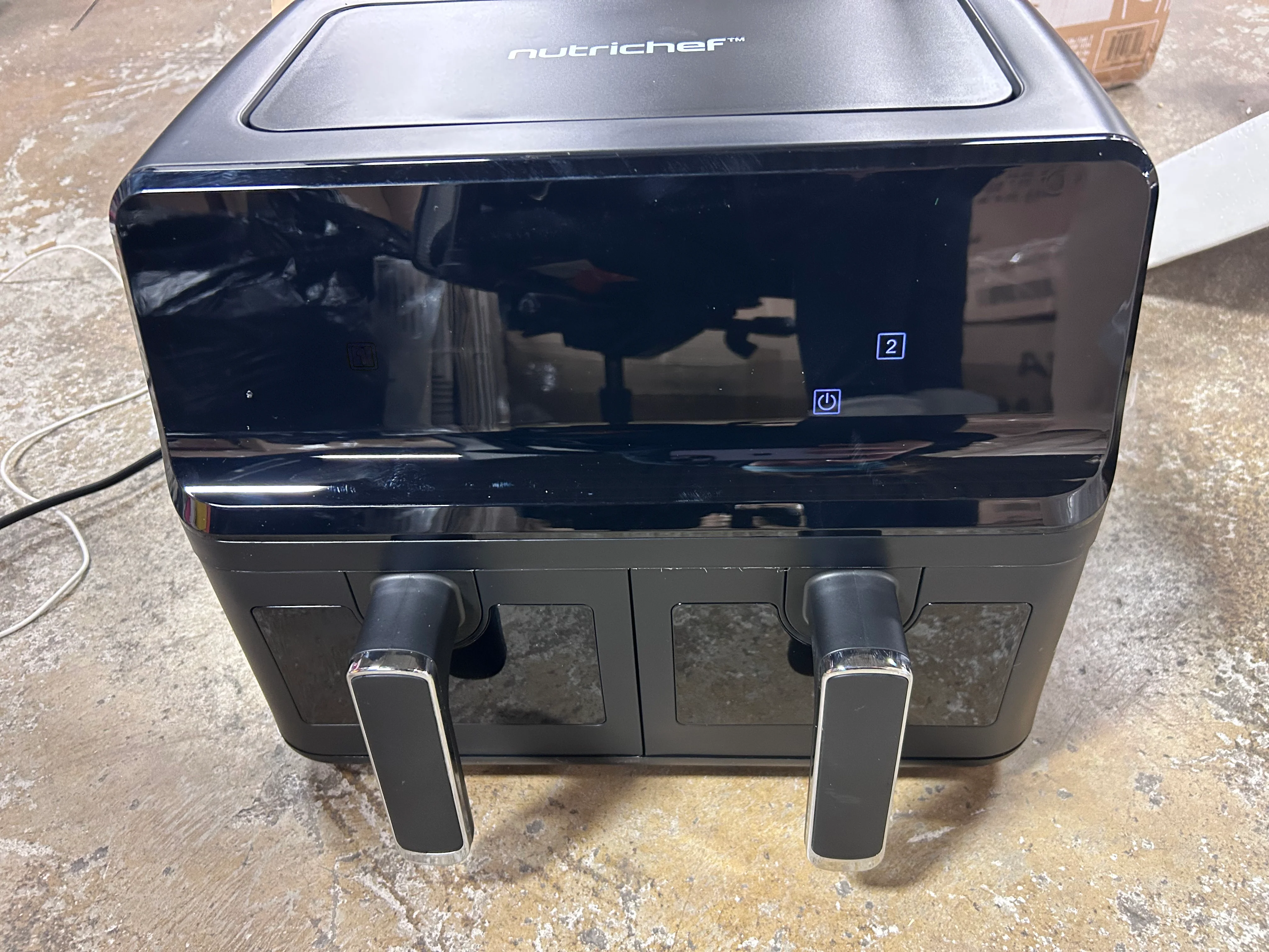 Double Basket Air Fryer Family Size Black - Image 8