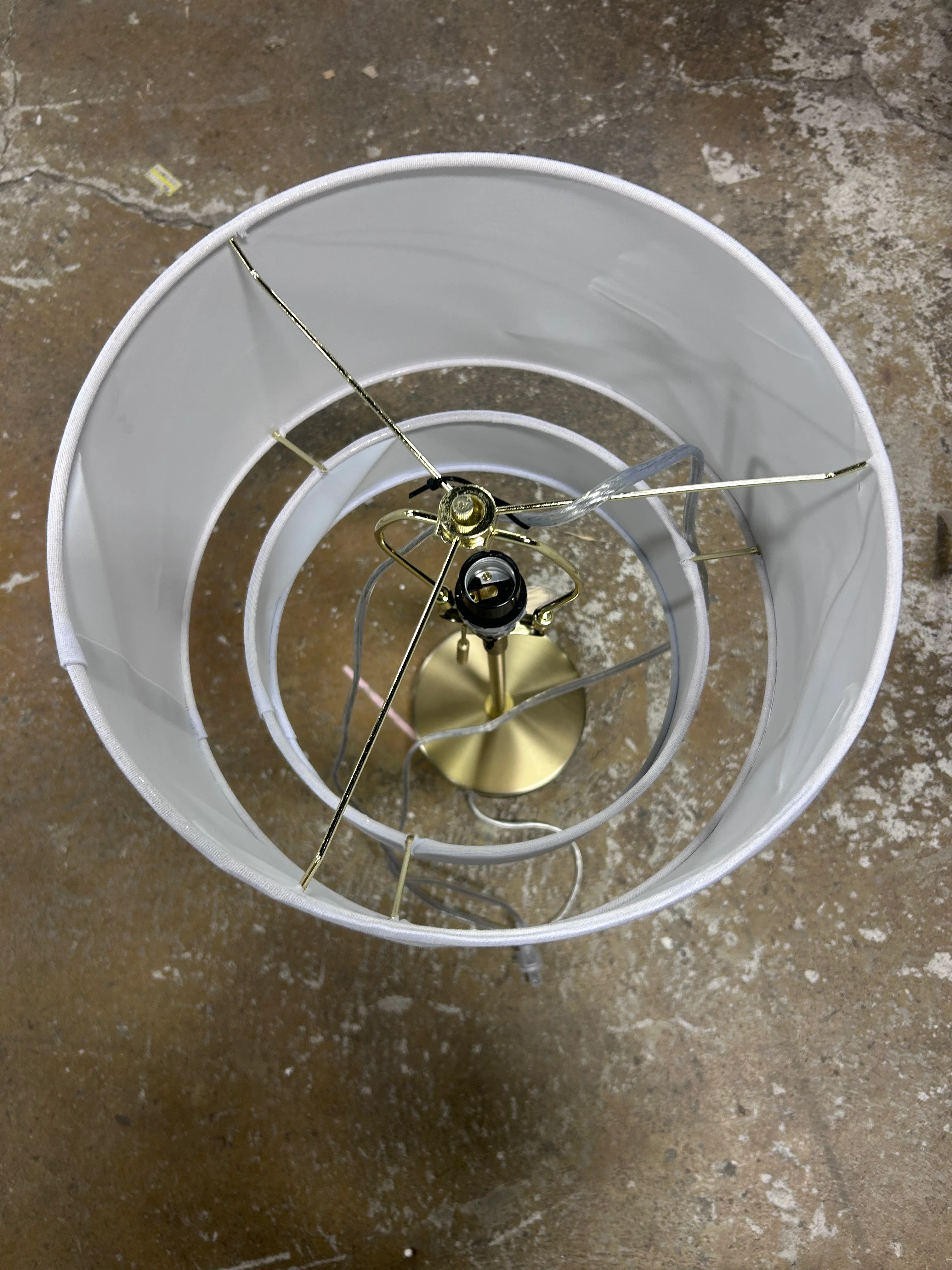 Double Shade Knurled Collection Table Lamp - Image 5