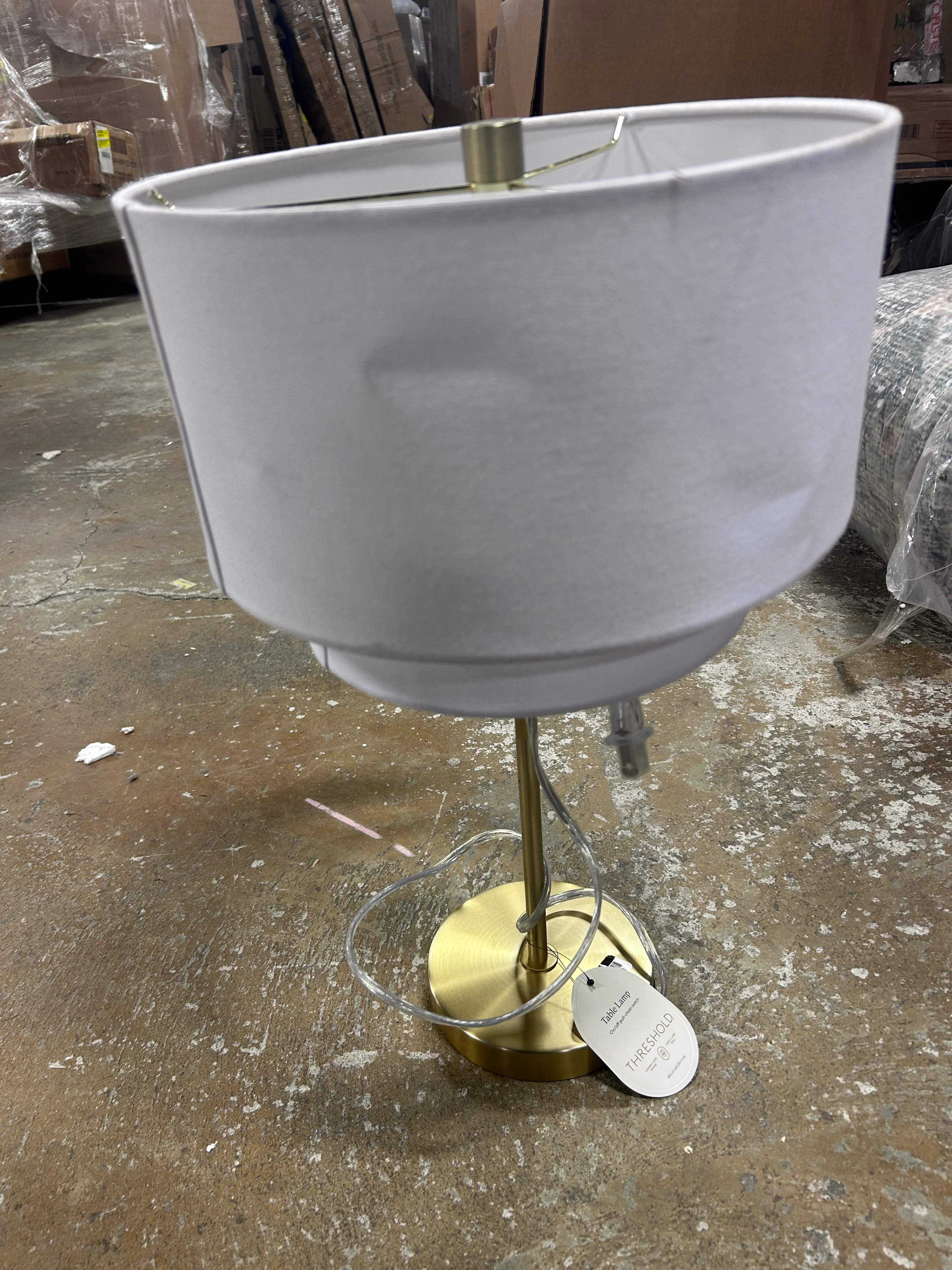 Double Shade Knurled Collection Table Lamp - Image 6