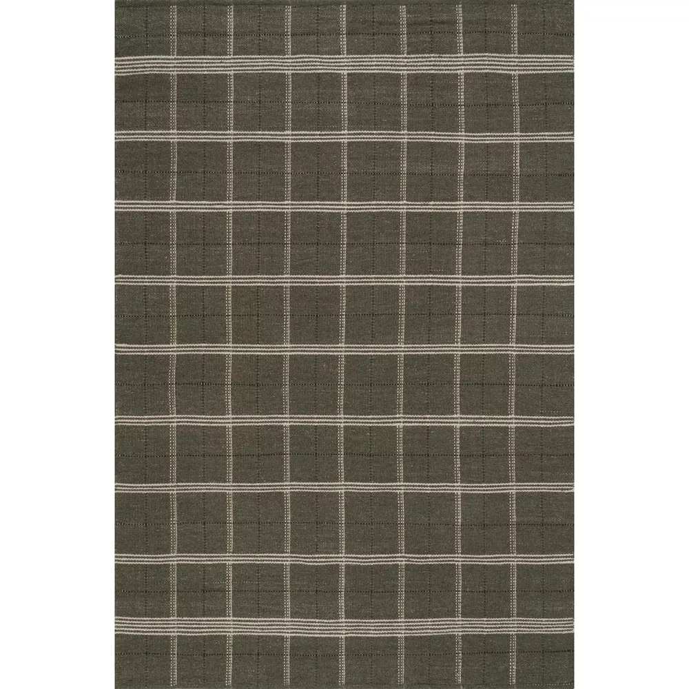 Downing Plaid Wool Cozy Area Rug 5x8