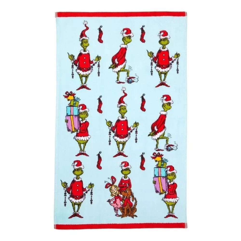 Dr. Seuss The Grinch Christmas Hand Towels 2 Pack, final cut - Image 4