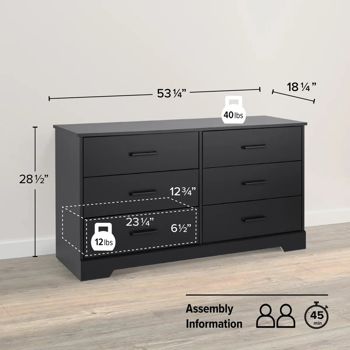 Yazeed 6 - Drawer Dresser - Image 5