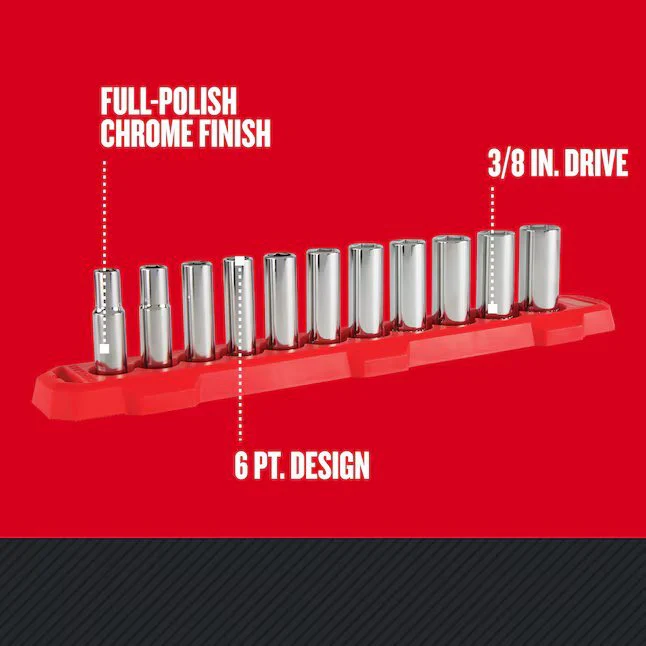 Drive Metric Deep Socket Set 11 -Pieces - Image 4