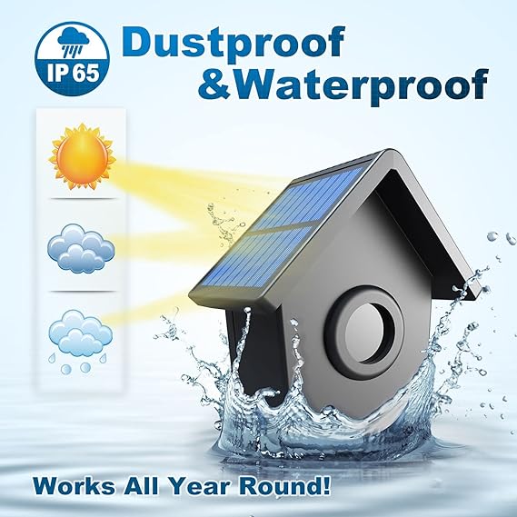 Driveway Alarms Wireless Outside Weatherproof Solar Motion - Image 3
