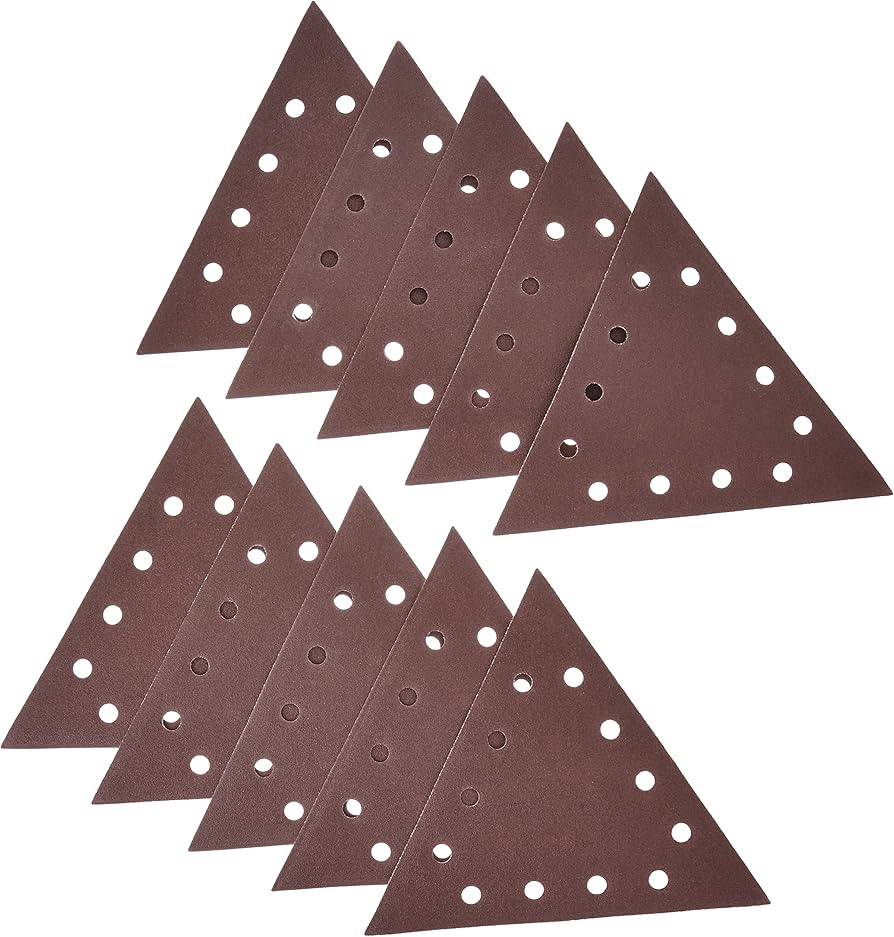 Drywall Sander Hook and Loop Triangle Sandpaper (10-Pack) - Image 2