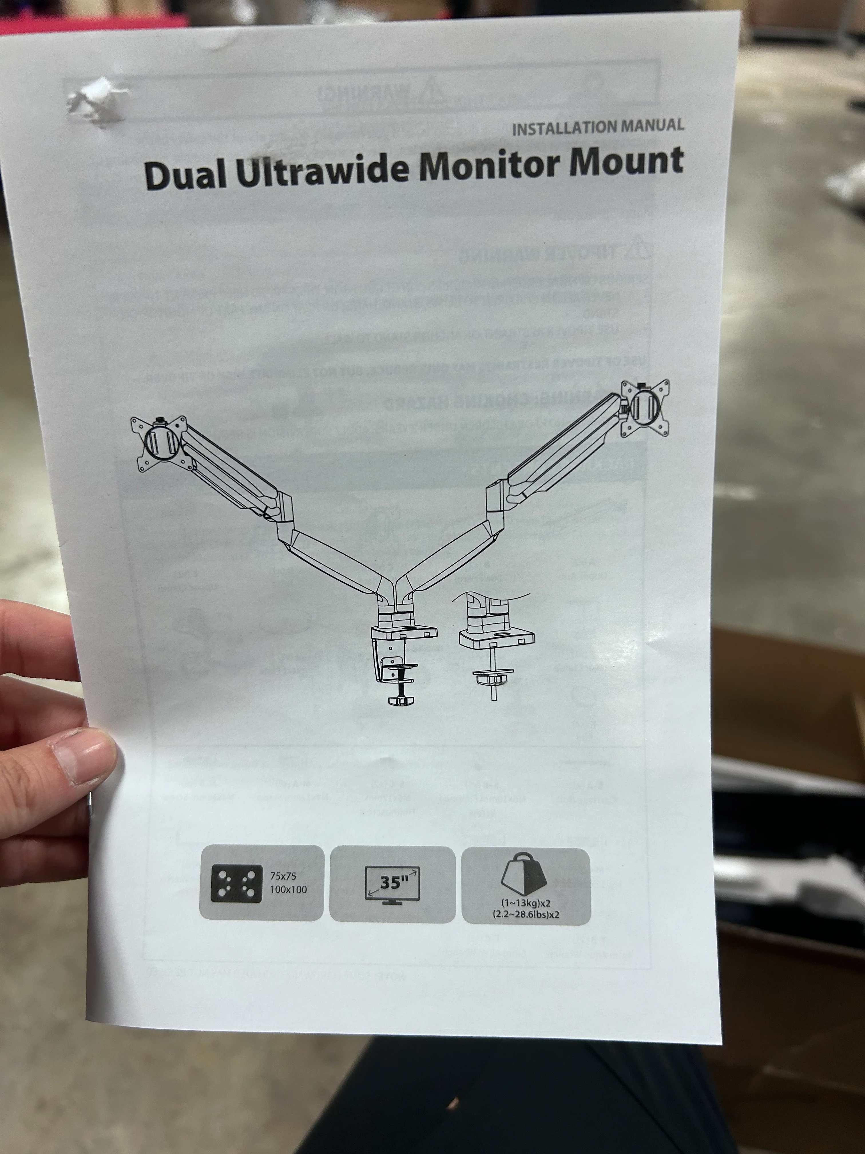 Dual Monitor Stand, Heavy Duty Adjustable Desk Mount for 2 Screens, Fully Height, Tilt, Swivel, Rotate - Image 5