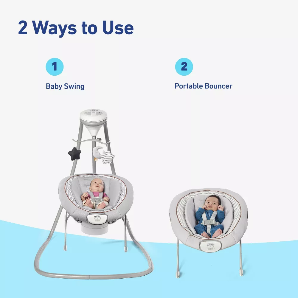 DuetConnect Deluxe Multi-Direction Baby Swing and Bouncer - Britton - Image 4