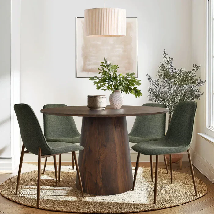Dwen 46" Modern Round Pedestal Dining Table SHOWROOM ITEM