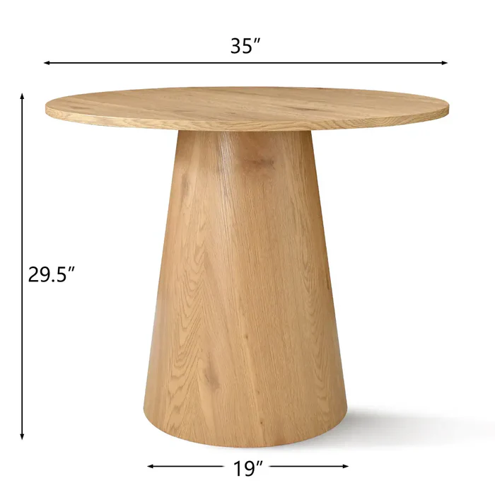 Dwen Modern Round Pedestal Dining Table Top - Image 5