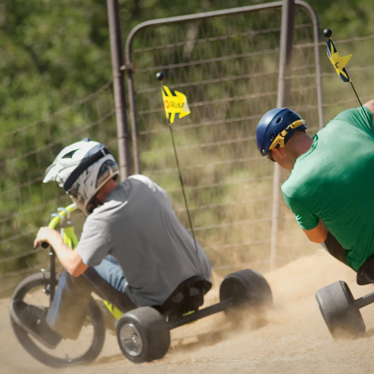 DXT Drift Trike - Black/Yellow Steel Frame, 3-Wheeled Ride on Tricycle for Teens and Adults - Image 5