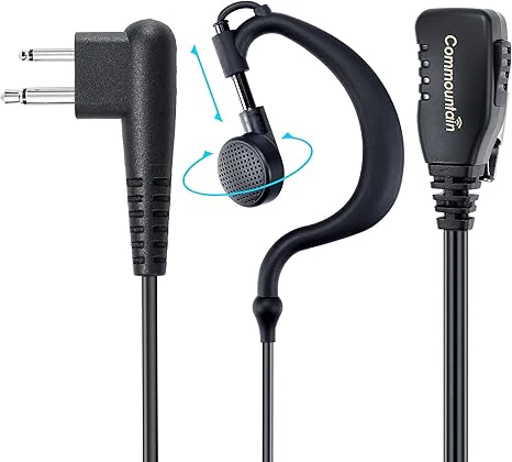 Earpiece w/Mic Compatible with Motorola Walkie Talkies & Radios