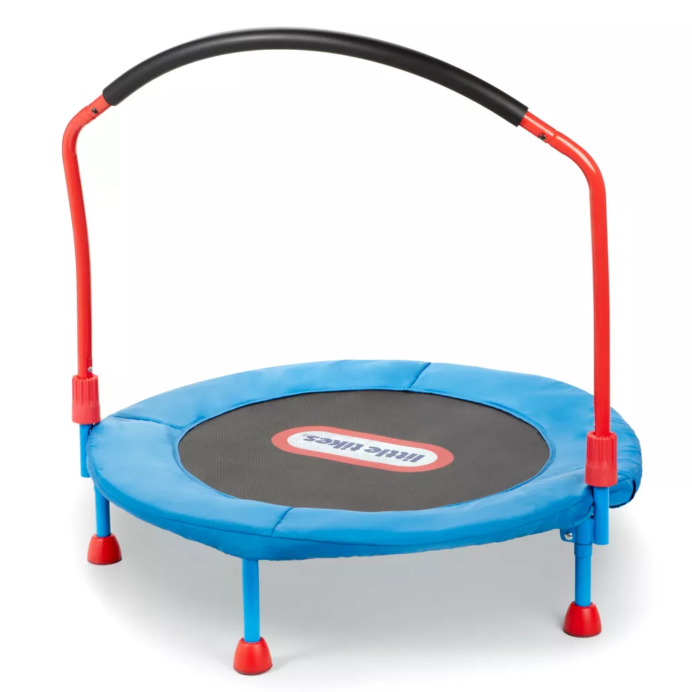 Easy Store Folding Trampoline - Blue/Black/Red