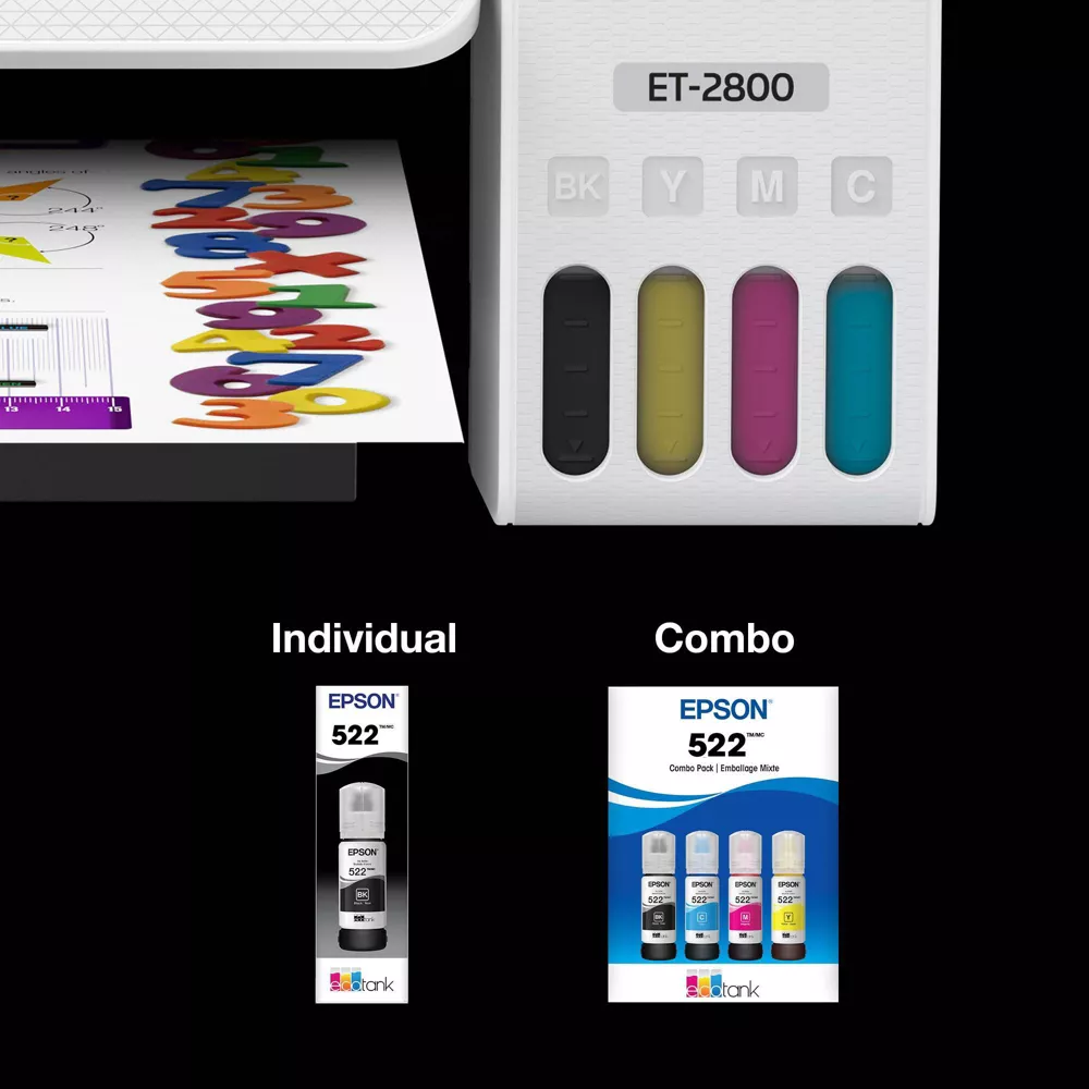 EcoTank Wireless Color All-in-One Cartridge-Free Supertank Printer: Inkjet, Wi-Fi, Apple AirPrint - Image 3