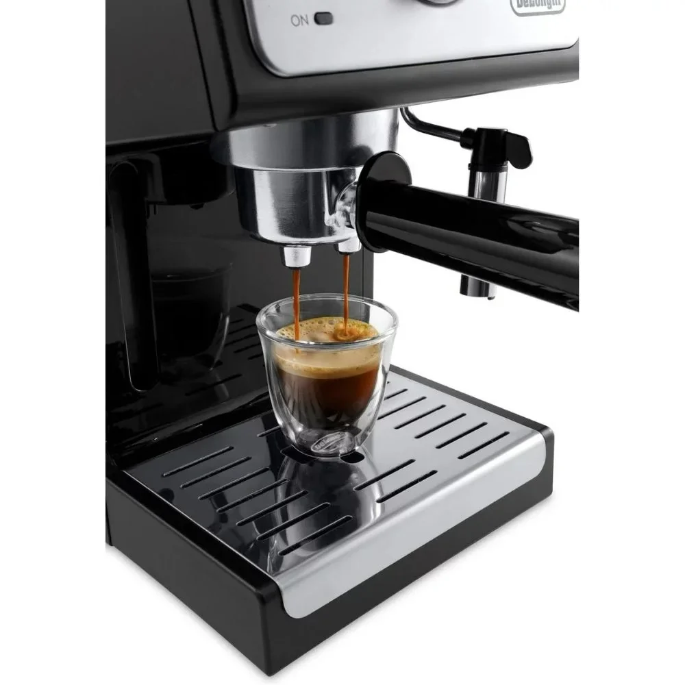 Espresso and Cappuccino Machine Silver/Black 15-Bar Pump - Image 2
