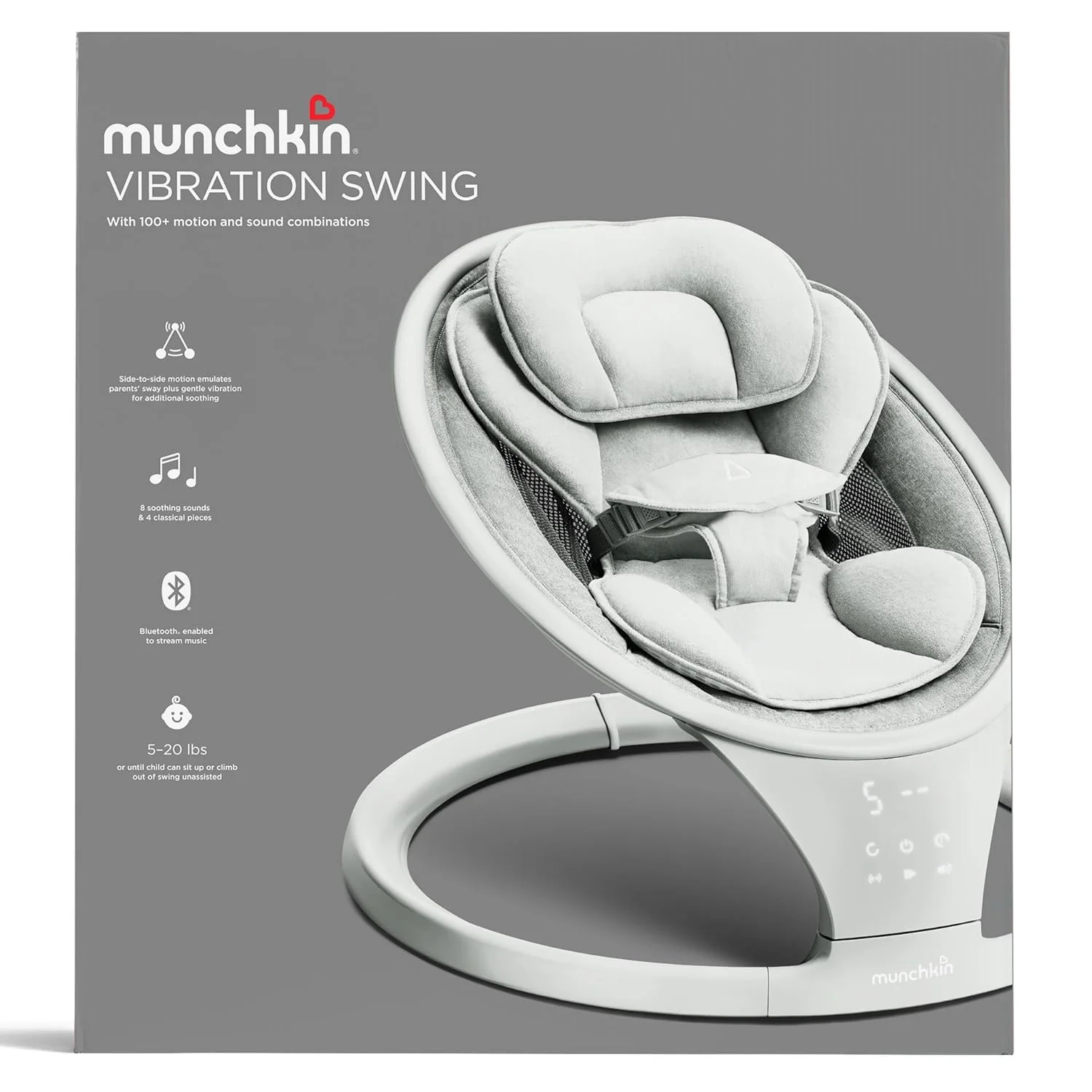 Electric Baby Swing with Vibration - Image 2