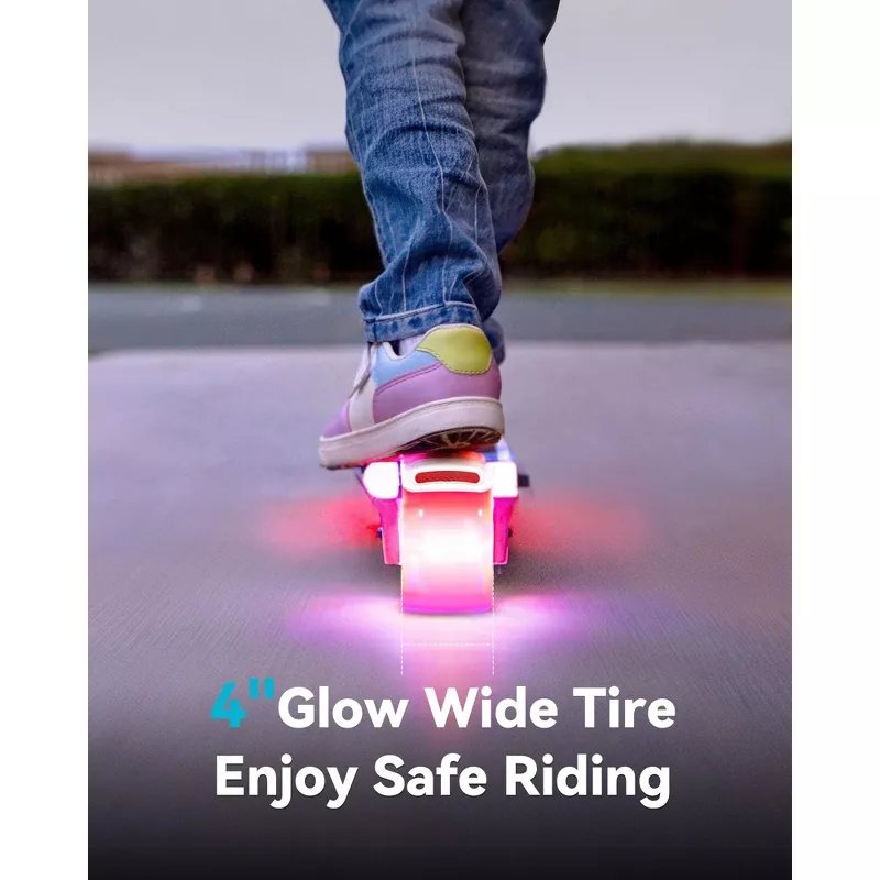 Electric Scooter for Kids with LED Lights - Pink - Image 2