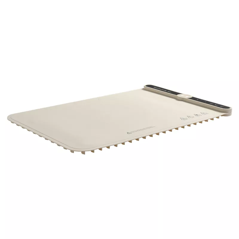Electric Warming Tray, Food Warming Mat for Buffet, Rollable & Portable Silicone Beige