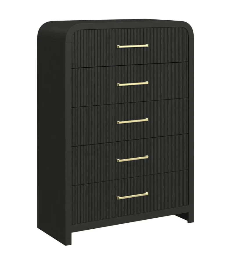 Elements International Ridgemont B-14440-8W-CH 5-Drawer Chest SHOWROOM ITEM