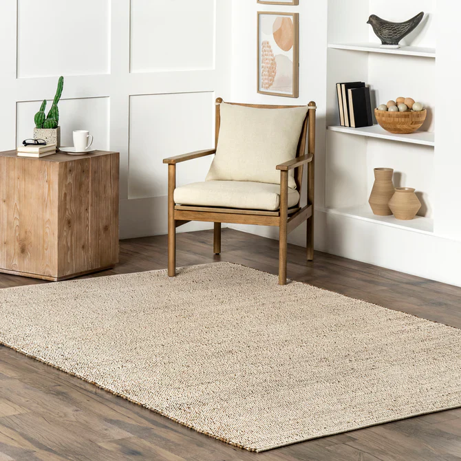 Elfriede Farmhouse Jute Blend Area Rug 3'x5' - Image 5