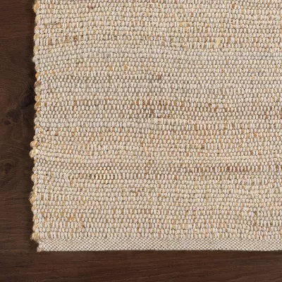 2x6 Elfriede Jute & Cotton Hand Woven Indoor Area Rug, - Image 3