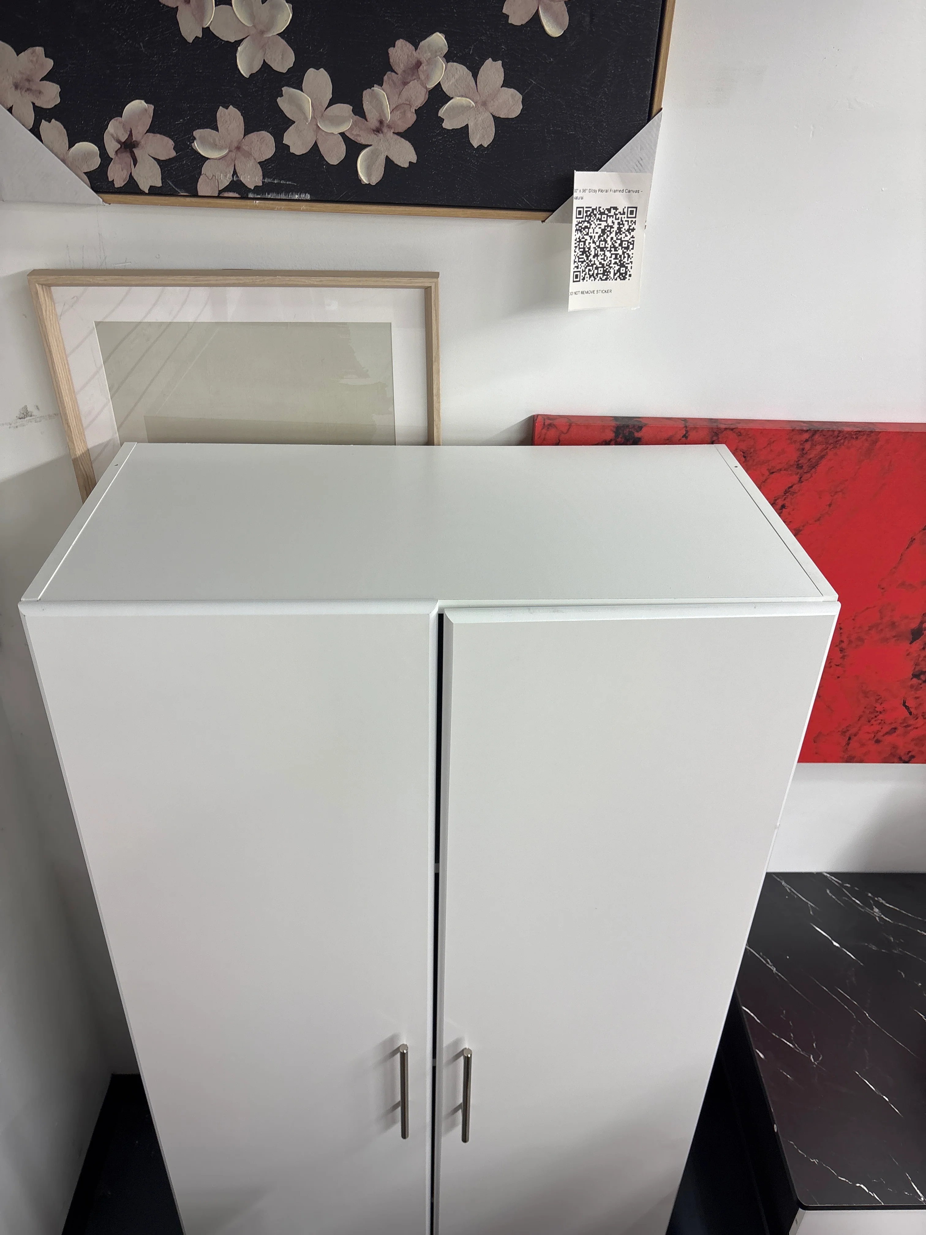 Elite 32" Storage Cabinet - White SHOWROOM ITEM - Image 3