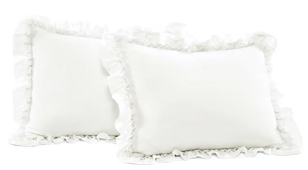 Ella Shabby Elegance Ruffle Lace Microfiber Comforter Set Full/Queen - Image 3
