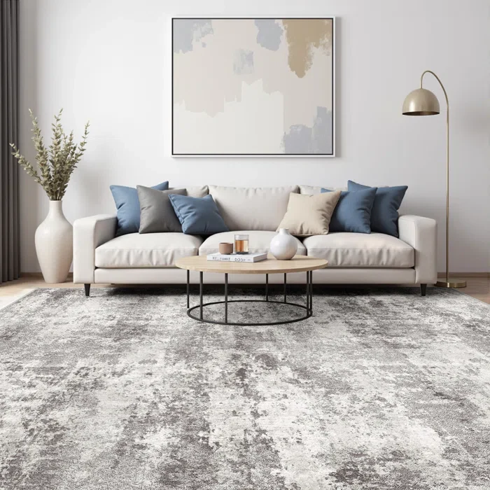 Elroy Sarah Modern Abstract Machine Washable Area Rug 6x9, - Image 3
