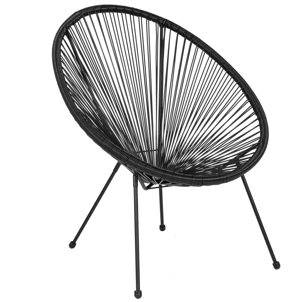 Emma and Oliver Rattan Bungee Lounge Chair - SHOWROOM ITEM