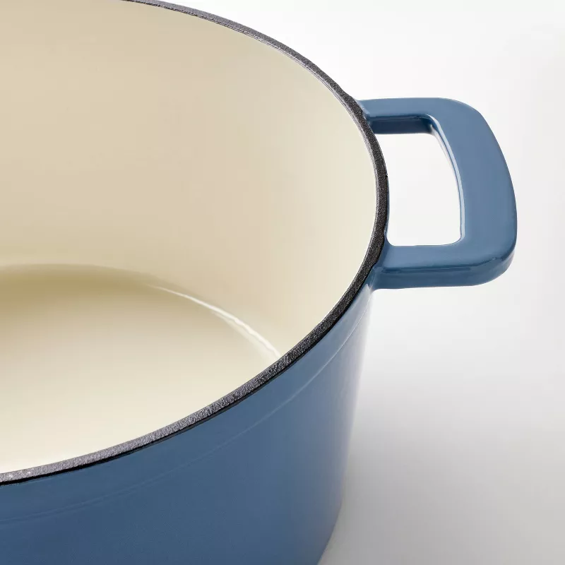 Enamel Dutch Oven Blue - Image 4