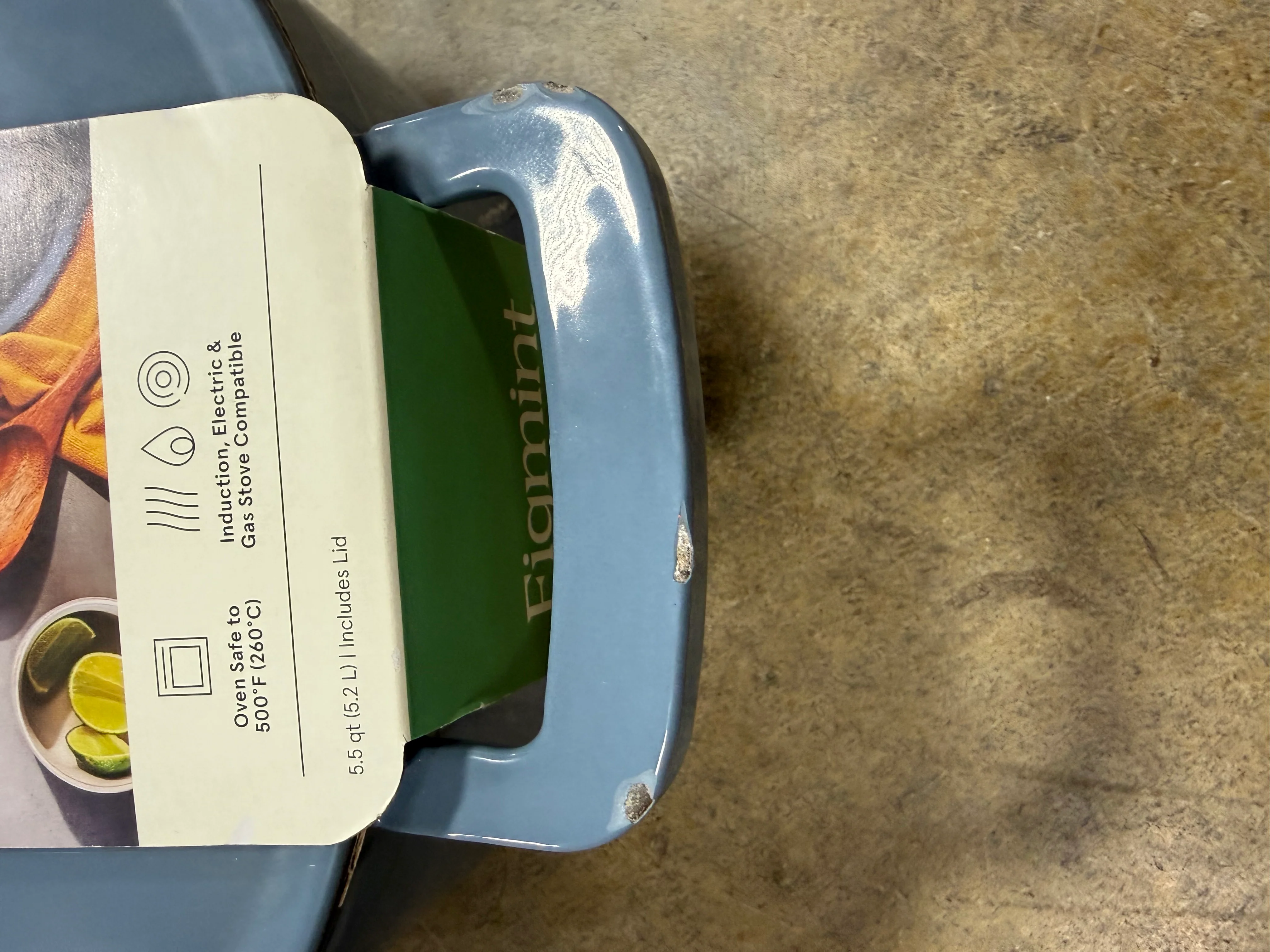 Enamel Dutch Oven Blue - Image 6