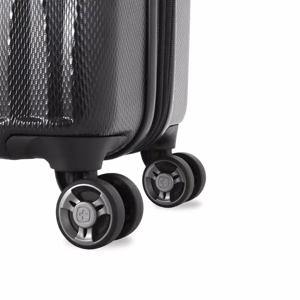 Energie Hardside Large Checked Spinner Suitcase - Image 3