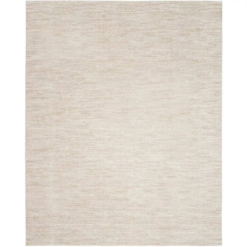Essentials Ivory Beige Indoor/Outdoor Rug 9' x 12'