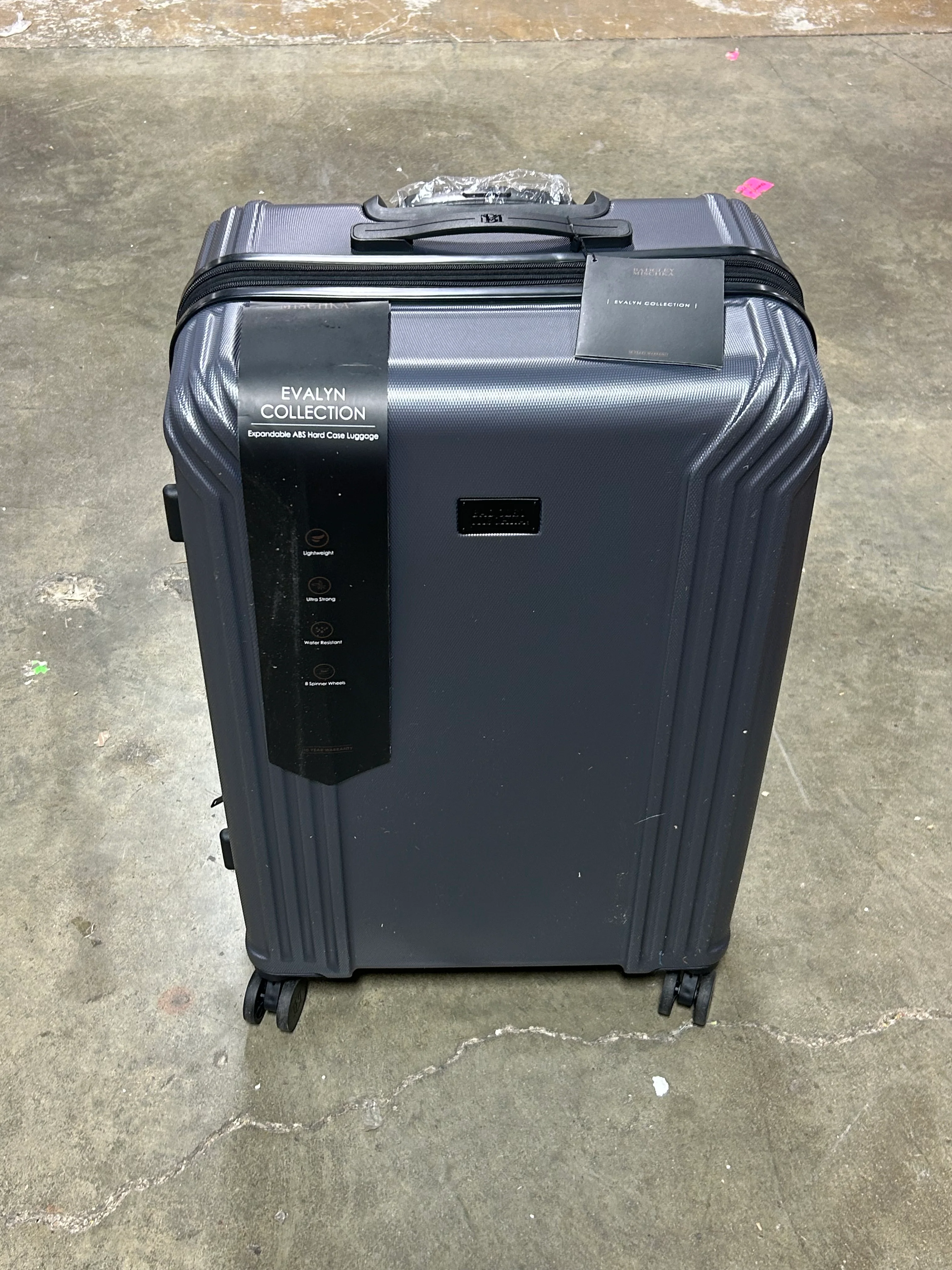 Evalyn 3pc Expandable Hardside Spinner Luggage Set - Gray - Image 7