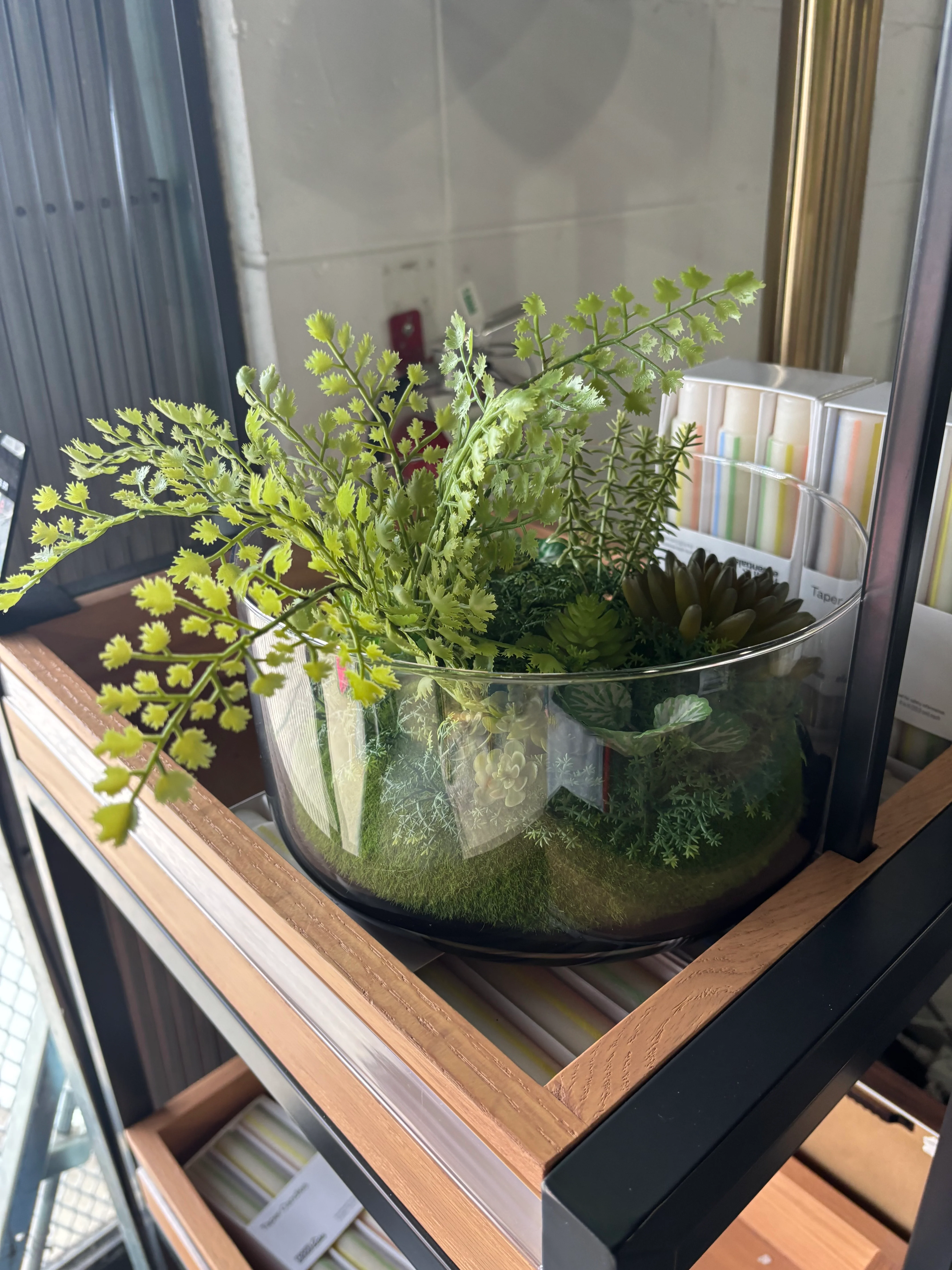 Fake Plant Terrarium SHOWROOM ITEM