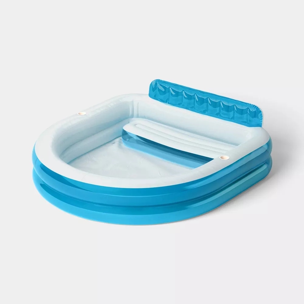 Family Lounger Pool with Bench Pool Lounger