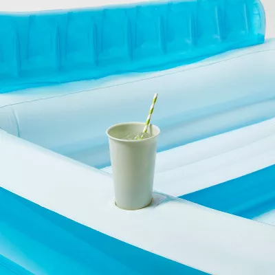 Family Pool with Bench Oval Kiddie Pool PVC Liner - Image 5