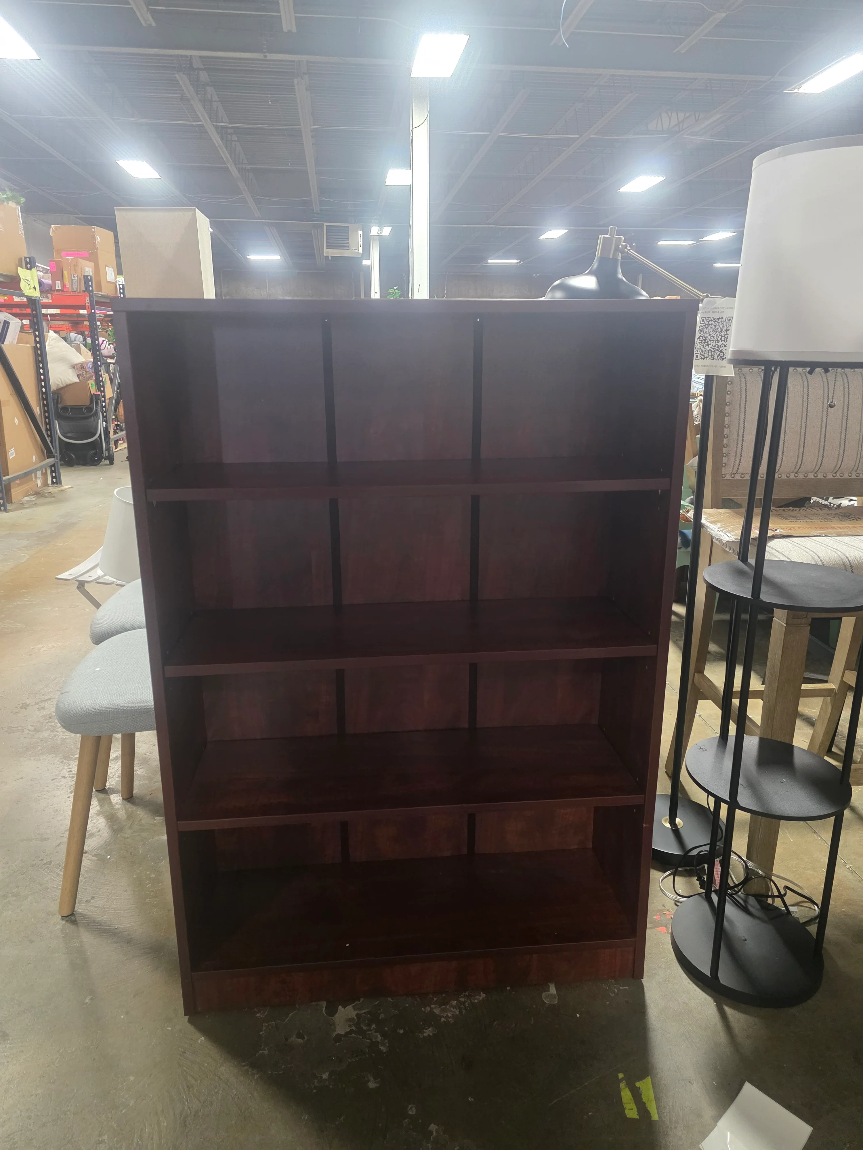 Farini Cherry 4 Shelf Bookshelf - SHOWROOM ITEM - Image 2