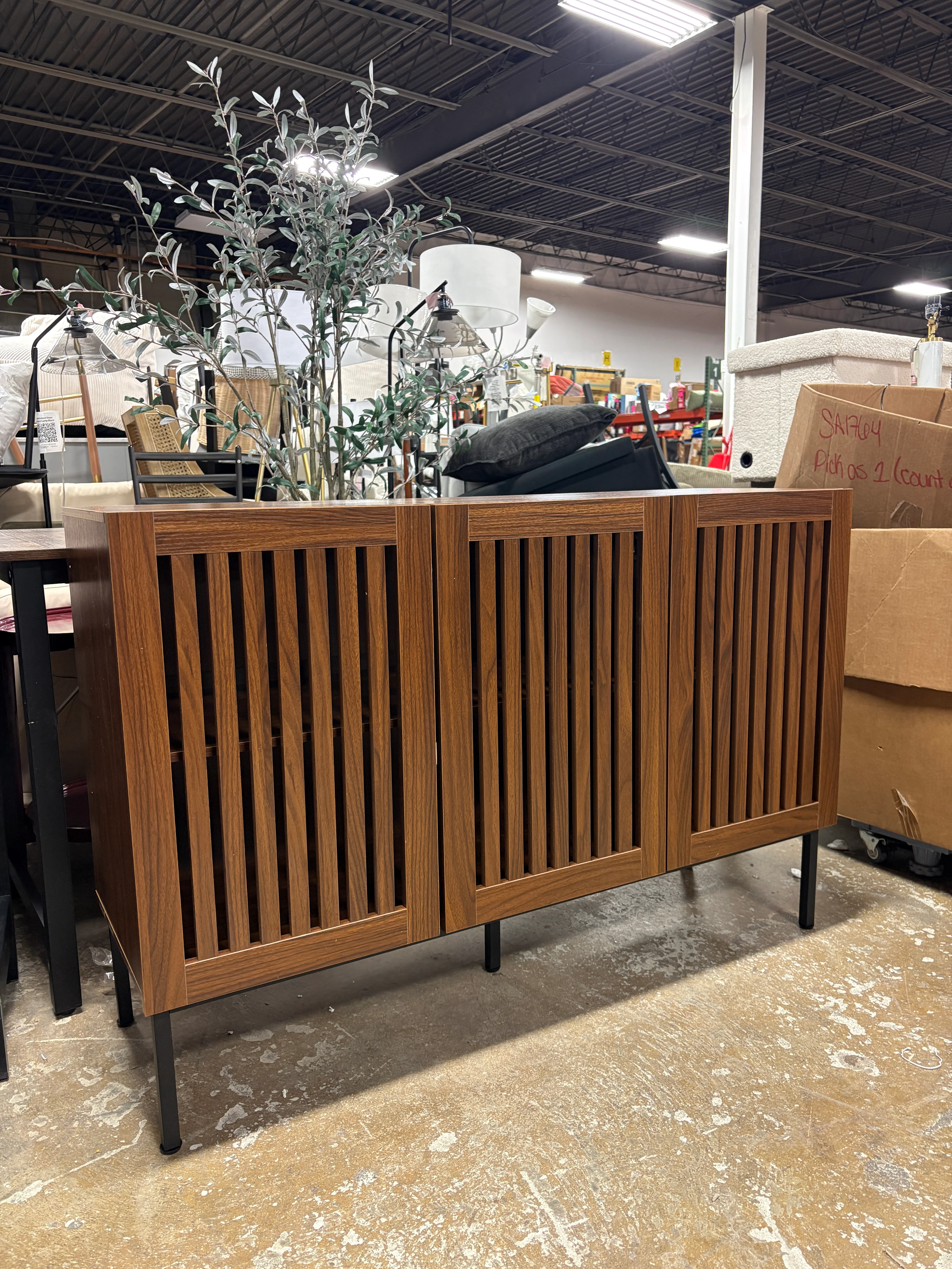 Farmhouse Sideboard 3 Door Cabinet SHOWROOM ITEM - Image 2