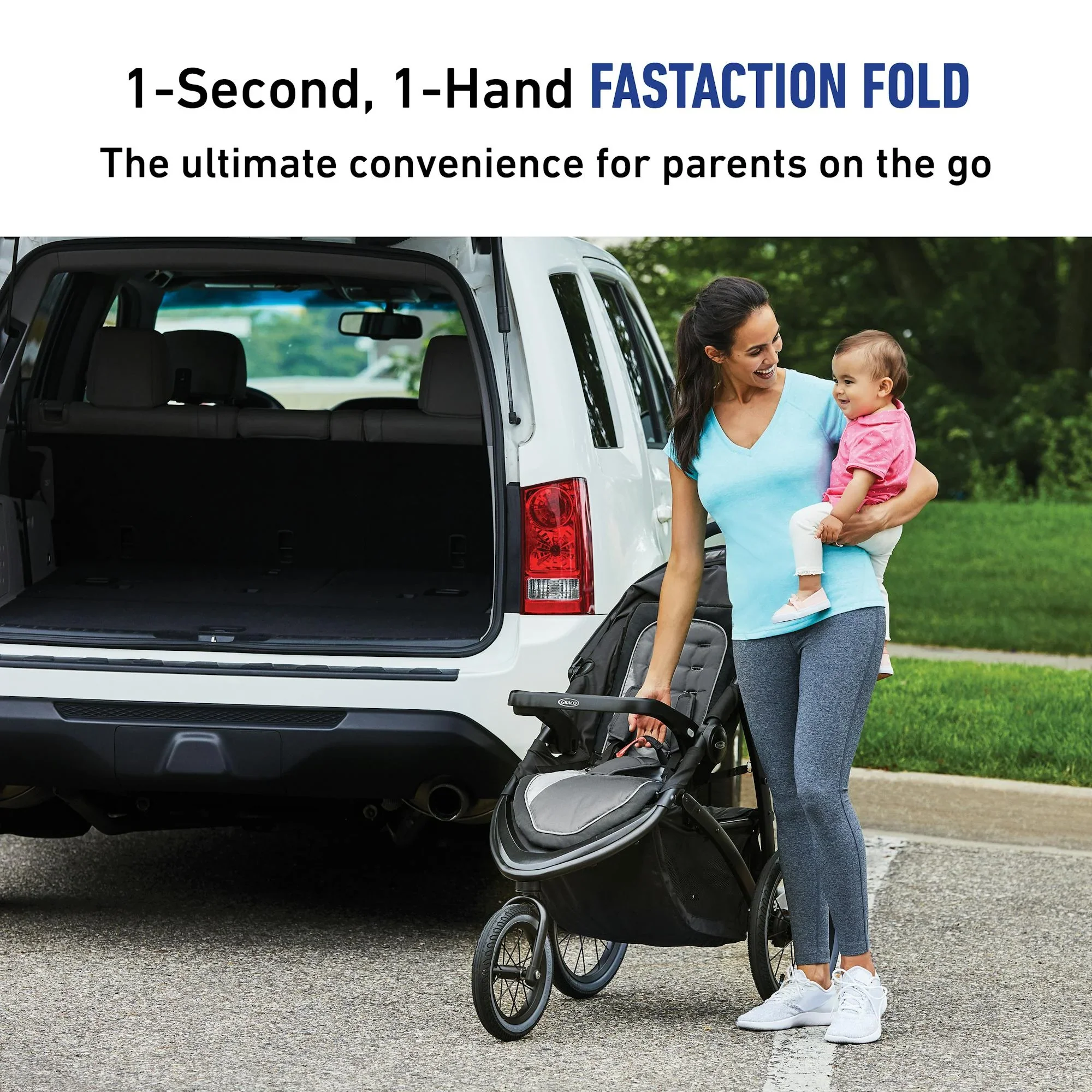FastAction Jogger LX Stroller, Black - Image 3